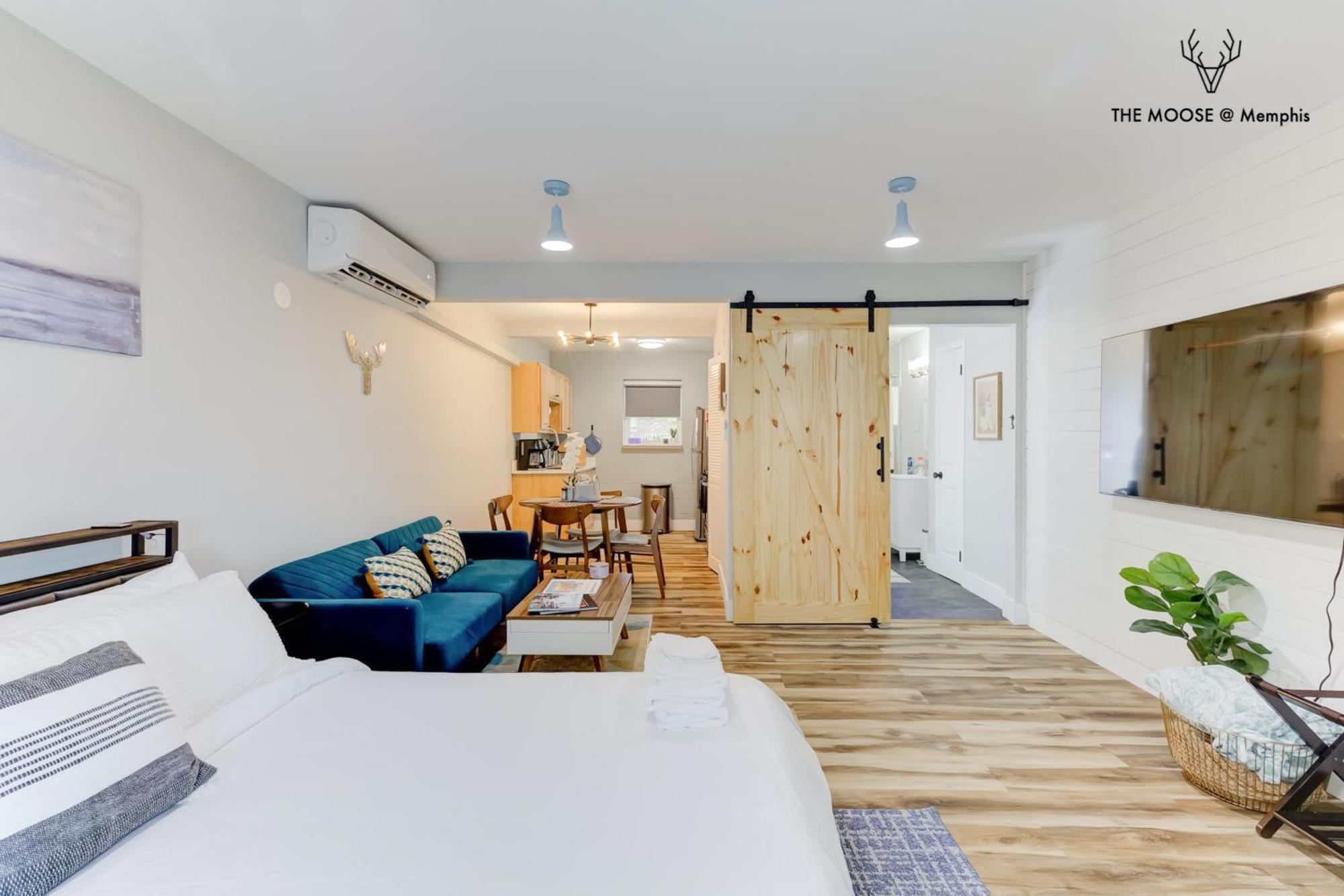 The Moose #11 - Luxe Modern Loft With King Bed, Free Parking & Wi-Fi Lägenhet Memphis Exteriör bild