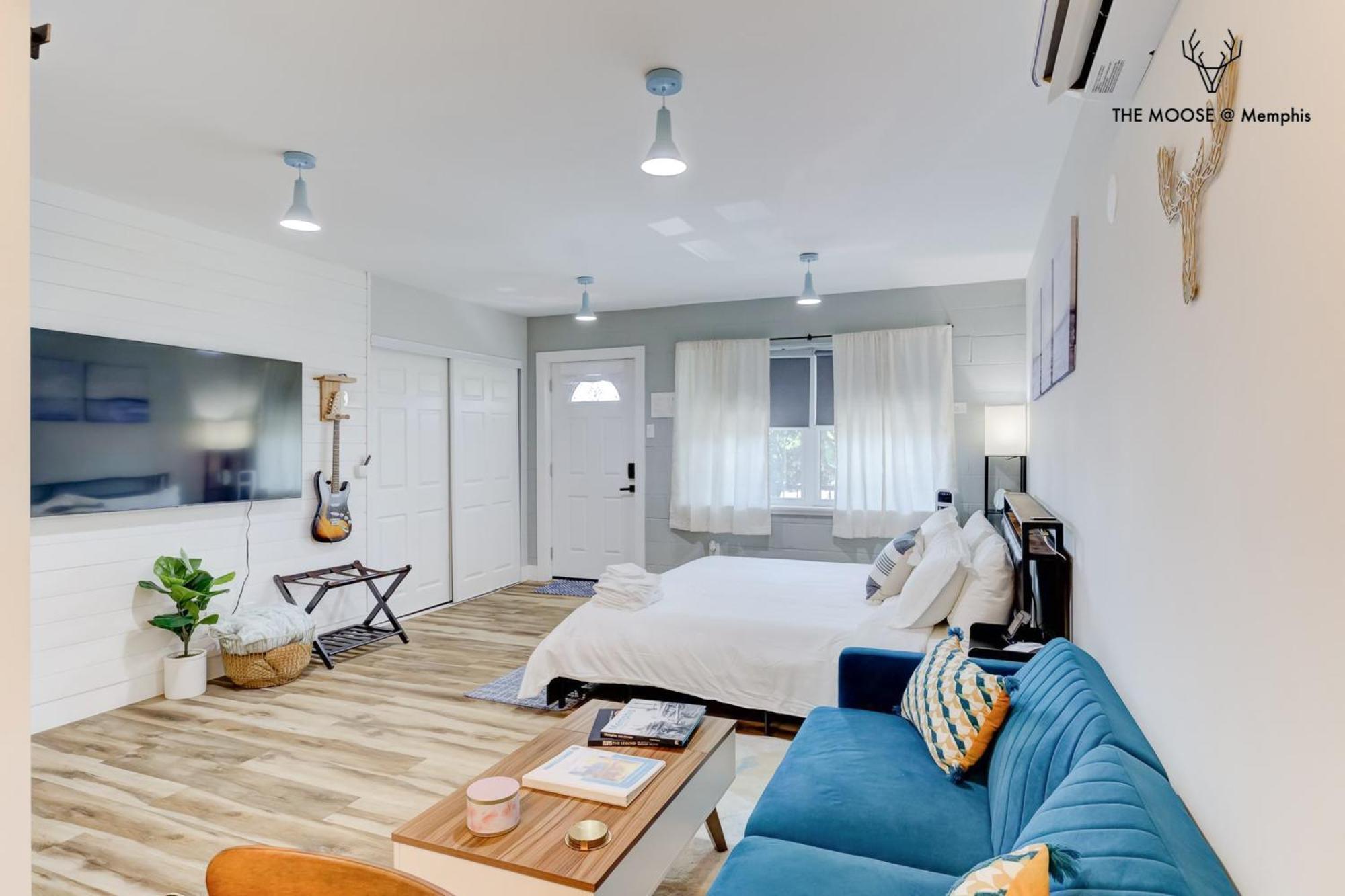 The Moose #11 - Luxe Modern Loft With King Bed, Free Parking & Wi-Fi Lägenhet Memphis Exteriör bild