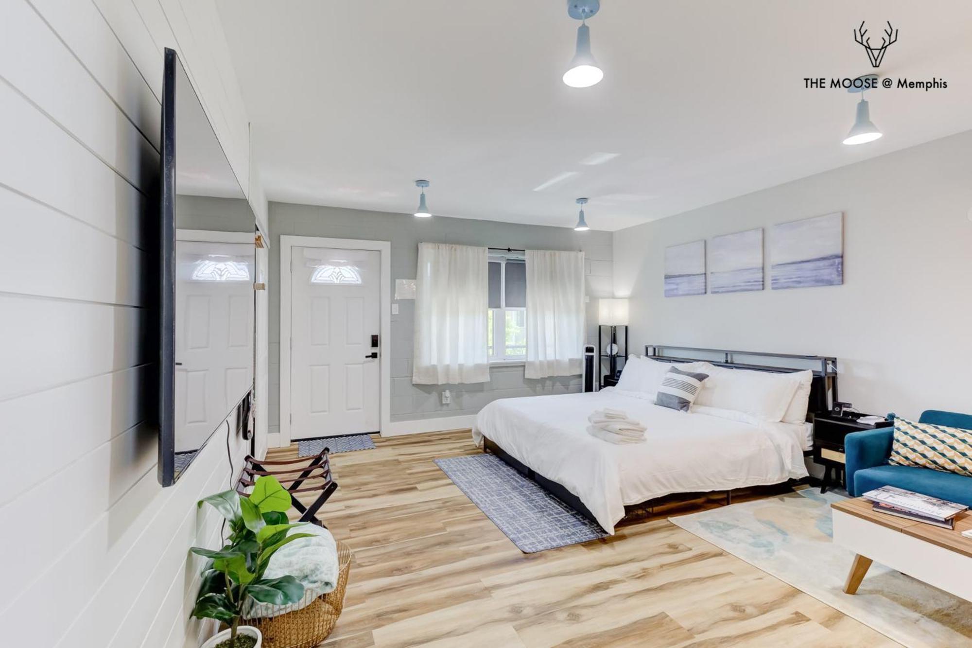 The Moose #11 - Luxe Modern Loft With King Bed, Free Parking & Wi-Fi Lägenhet Memphis Exteriör bild